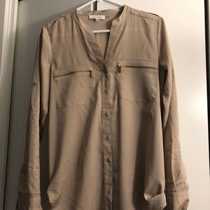 Calvin Klein button up blouse
